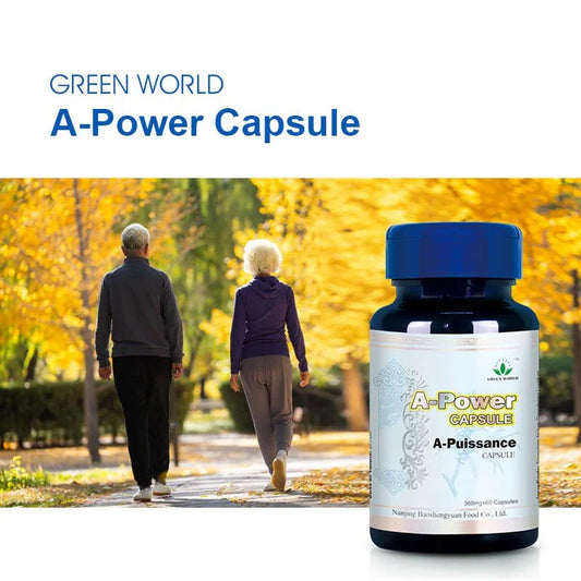 Green World A - Power Capsule - 360mg Immune Booster with Sea Buckthorn & Ginseng (60 Capsules) - Green World Coin