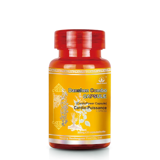 Green World Cardio Power Danshen Combo Capsules – 300mg x 30 Capsules – Supports Heart Health, Prevents Thrombosis, Atherosclerosis & Angina | Worldwide Delivery to Canada, USA, UK, France & More - Green World Coin
