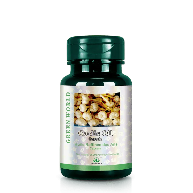 Green World Garlic Oil Capsules 350mg - 60 Capsules | Supports Heart, Blood Pressure & Immunity - Green World Coin