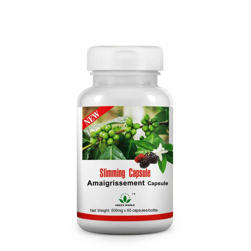 Green World Natural Herbal Slimming Capsules – 500mg Fat Burner & Weight Loss Supplement | 60 Capsules | Worldwide Shipping to USA, Canada, UK, France & More - Green World Coin