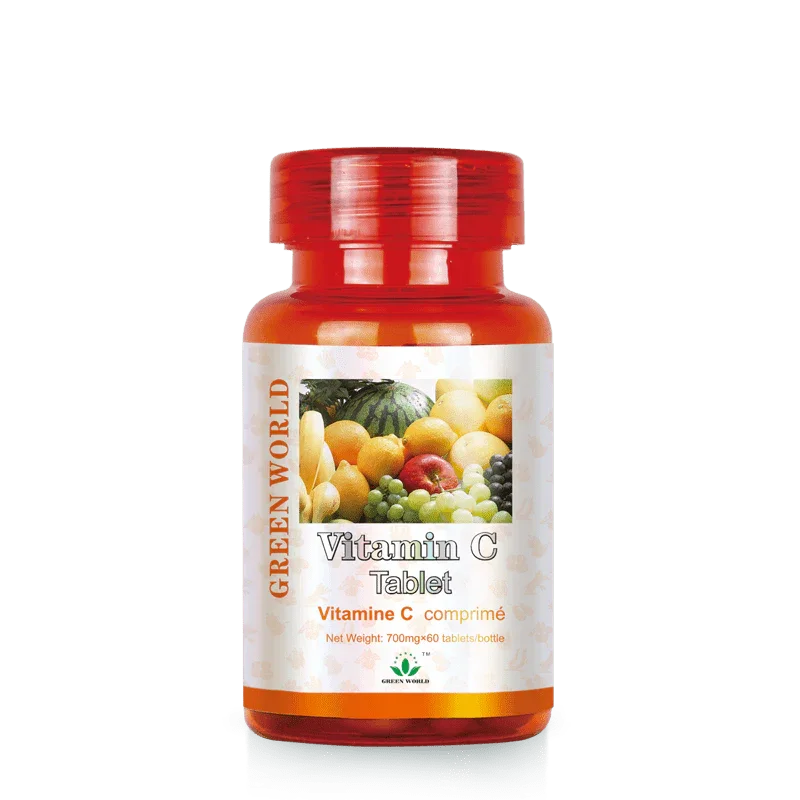 Green World Vitamin C Tablets 700mg | 60 Tablets | Immune System Support & Antioxidant | Daily Vitamin C Supplement | Worldwide Delivery to USA, Canada, UK, France - Green World Coin