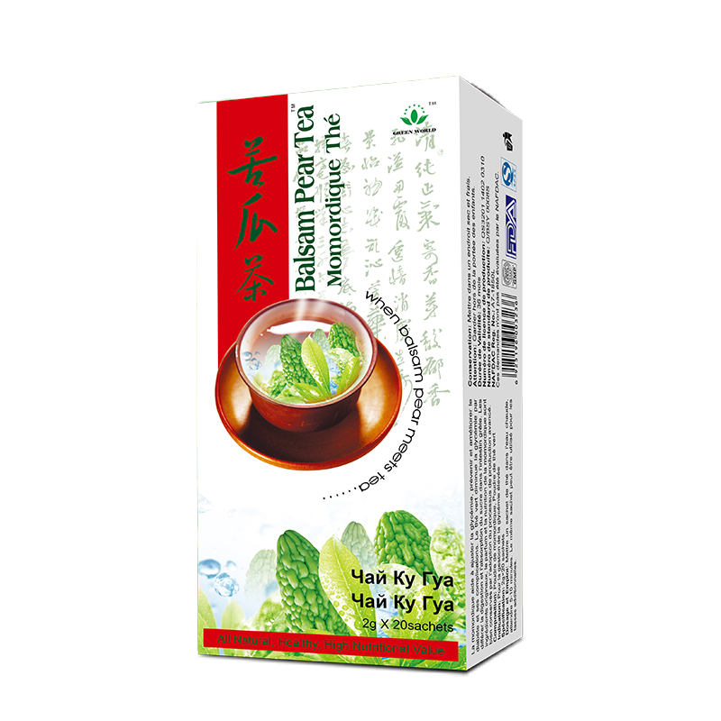 Green World Balsam Pear Tea | Natural Blood Sugar Support | 2g x 20 Sachets