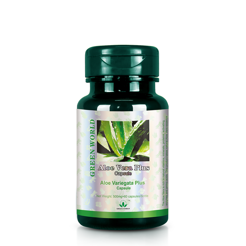 Green World Aloe Vera Plus Capsules (500mg x 60) - Liver Detox & Immunity Booster