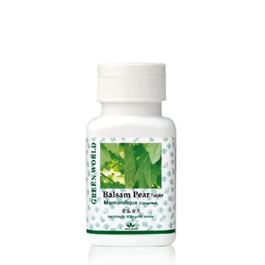 Green World Balsam Pear Tablets – Natural Blood Sugar Support with American Ginseng, 600 mg, 60 Tablets | Supports Healthy Glucose Levels & Pancreas Health - Green World Coin