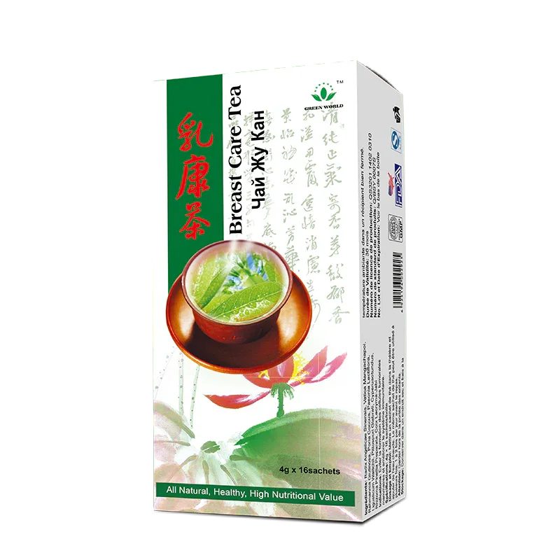 Green World Breast Care Tea | Herbal Wellness Support for Breast Tissue, 16 Sachets | Worldwide Shipping - Green World Coin