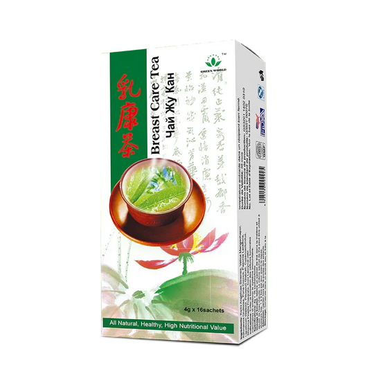 Green World Breast Care Tea | Herbal Wellness Support for Breast Tissue, 16 Sachets | Worldwide Shipping - Green World Coin