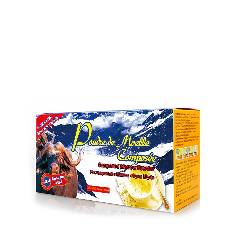 Green World Compound Marrow Powder | 24 Sachets x 15g | Supports Brain Function, Memory & Bone Health | Improves Hematopoiesis & Osteoporosis | All - Ages Nutritional Supplement | Worldwide Shipping - Green World Coin