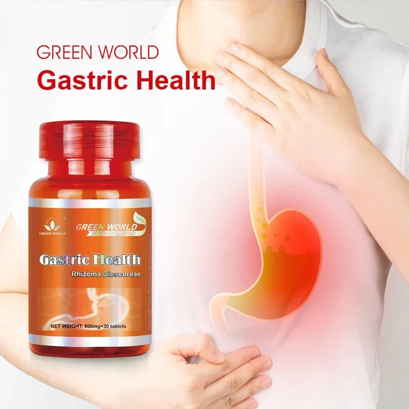Green World Gastric Health Tablet | Natural Digestion Aid & Stomach Comfort | 800mg, 30 Tablets | Ships Worldwide to USA, Canada, UK, France - Green World Coin