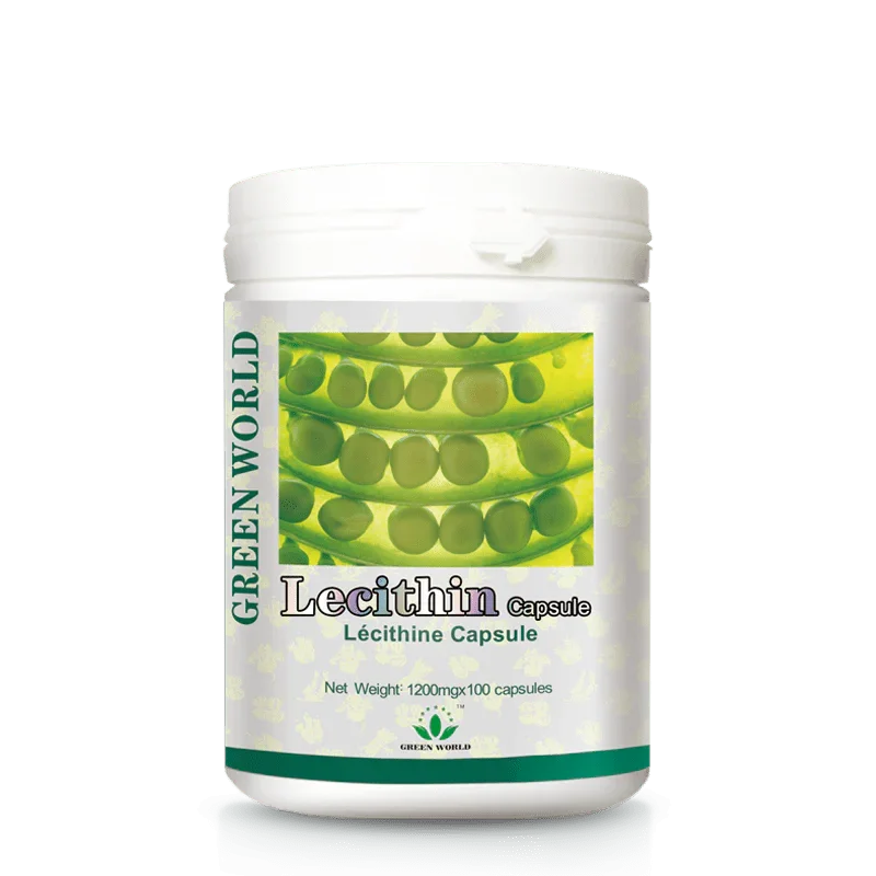 Green World High - Purity Lecithin Capsules – 1200 mg x 100 Capsules | Supports Brain Health, Memory & Skin | USA, Canada, UK, France Worldwide Delivery - Green World Coin