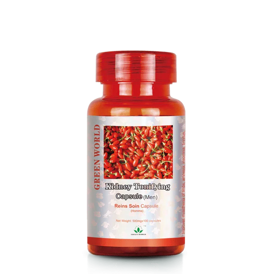 Green World Kidney Tonifying Capsule for Men | 500mg | 100 Capsules | Natural Herbal Support for Detoxification, Libido & Energy | Worldwide Shipping to USA, Canada, UK, France - Green World Coin