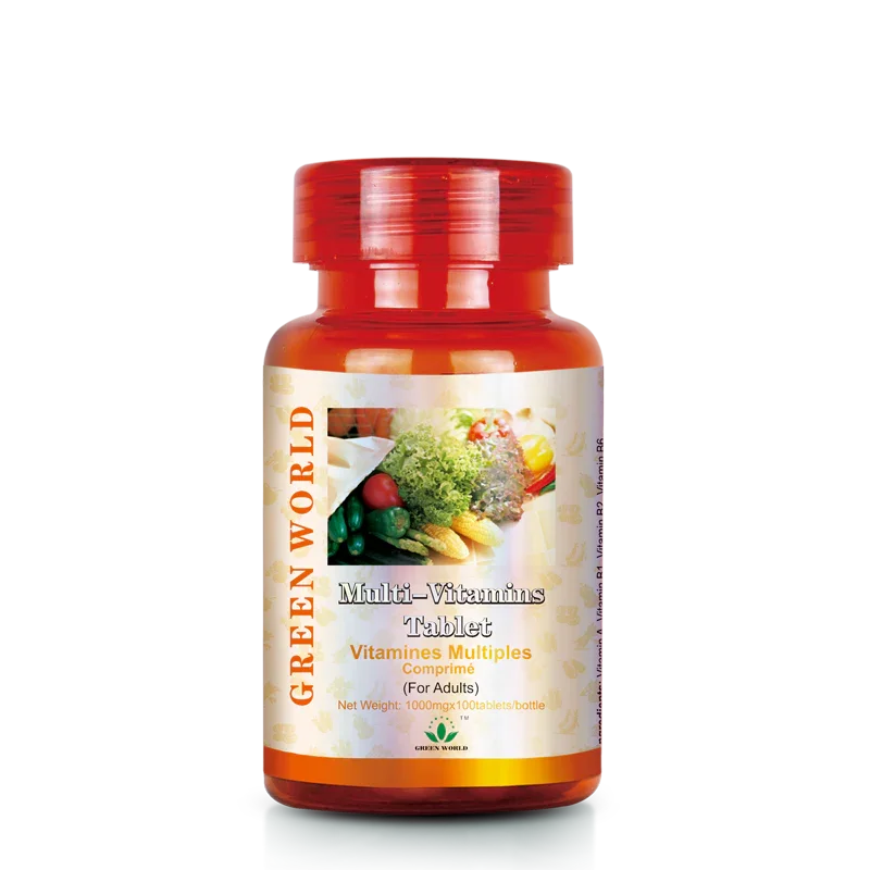 Green World Multi - Vitamin Complex for Adults - 1000mg, 100 Tablets | Daily Essential Vitamins - Green World Coin