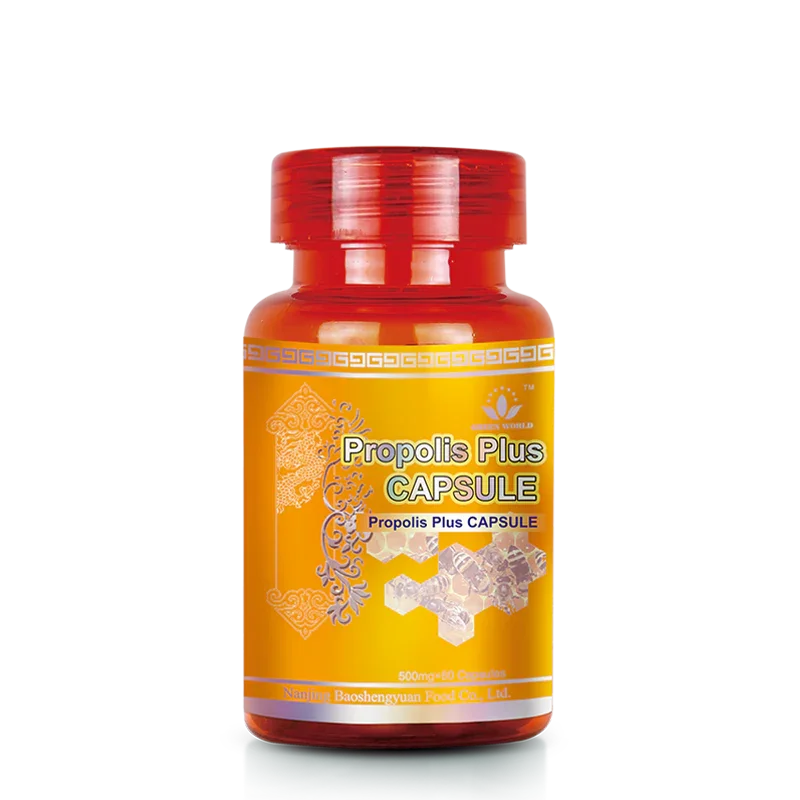 Green World Propolis Plus Capsules 500mg - Natural Immune Support & Antibiotic (60 Capsules) - Green World Coin