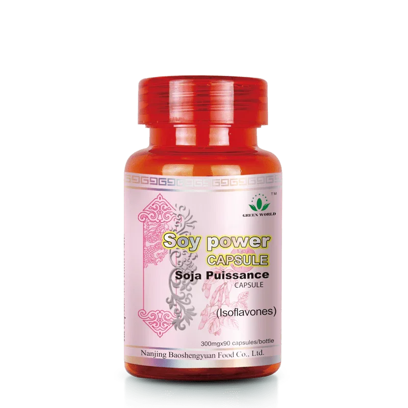 Green World Soy Power Capsules - 90 Caps | Soy Isoflavones for Hormonal Balance, Menopause Relief & Bone Health - Green World Coin