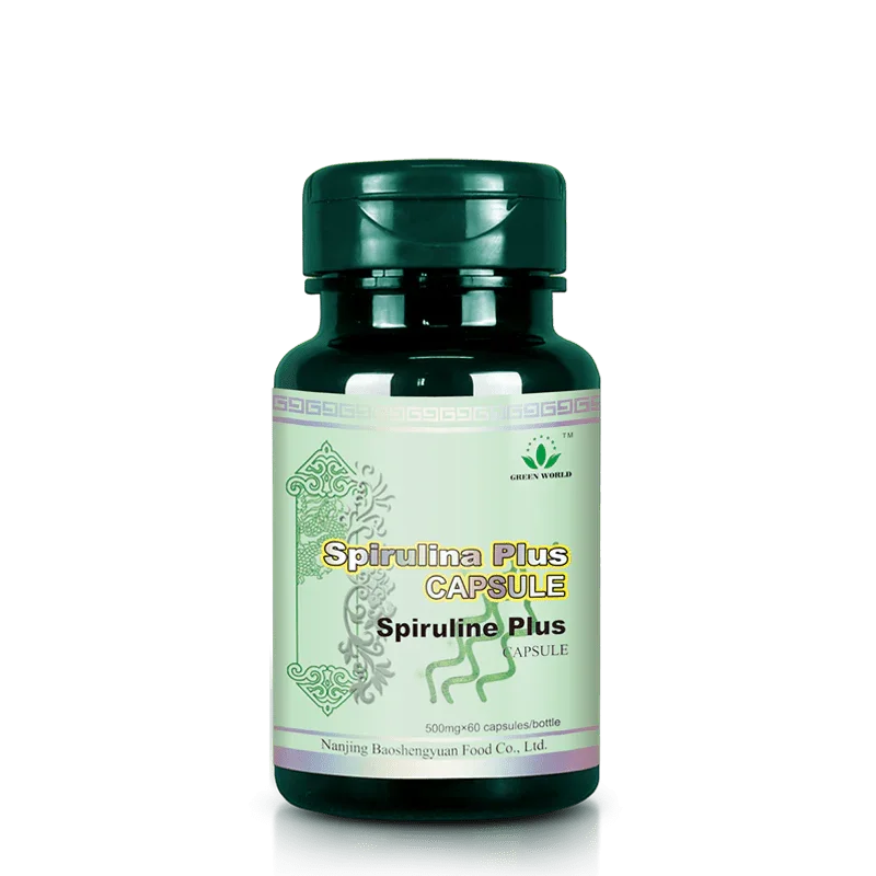 Green World Spirulina Plus Capsules | 60 Capsules | Immune Support, Gut Health & Radiation Defense - Green World Coin