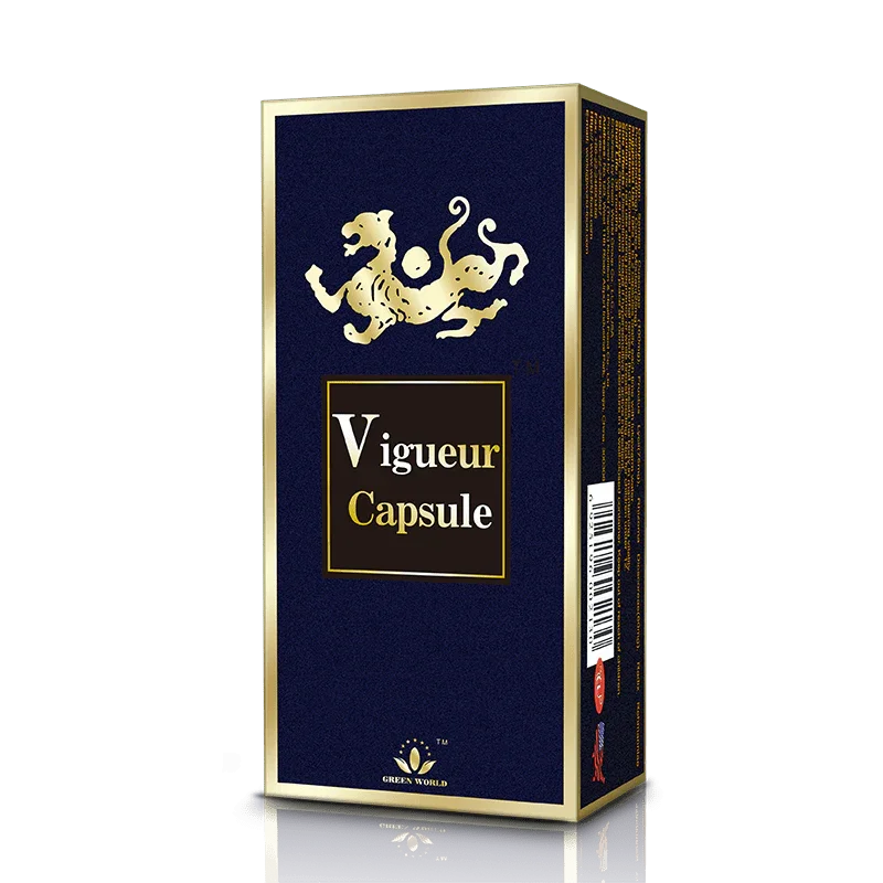 Green World Vigpower Capsules - Natural Herbal Supplement for Male Sexual Health, Sperm Health & Vitality - 300mg x 6 Capsules - Green World Coin