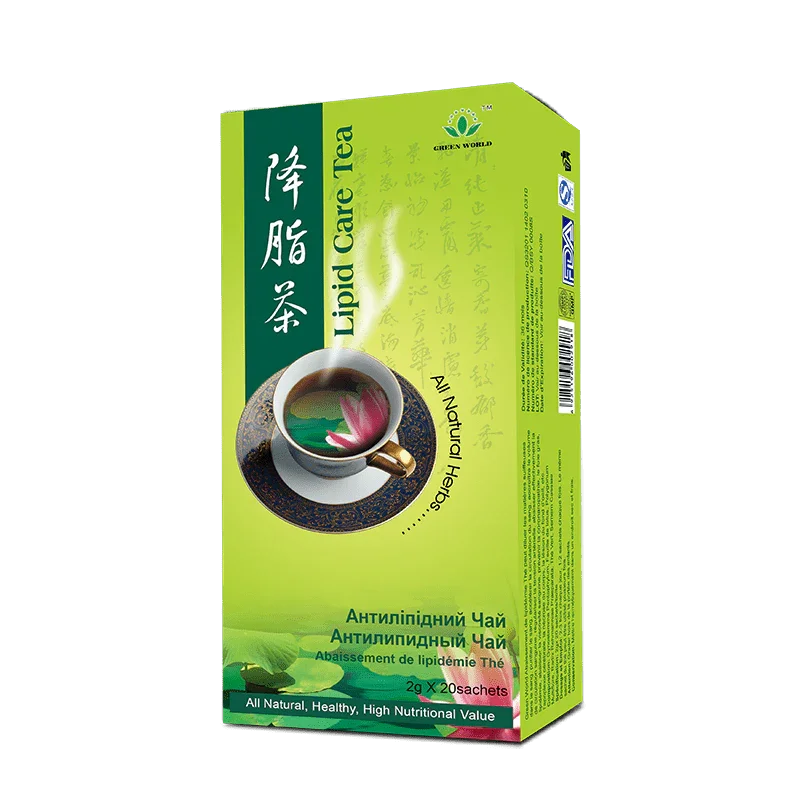 Premium Lipid Care Tea for Healthy Cholesterol & Weight Management | 40g (20 Sachets) | Worldwide Shipping to USA, Canada, UK, France - Green World Coin